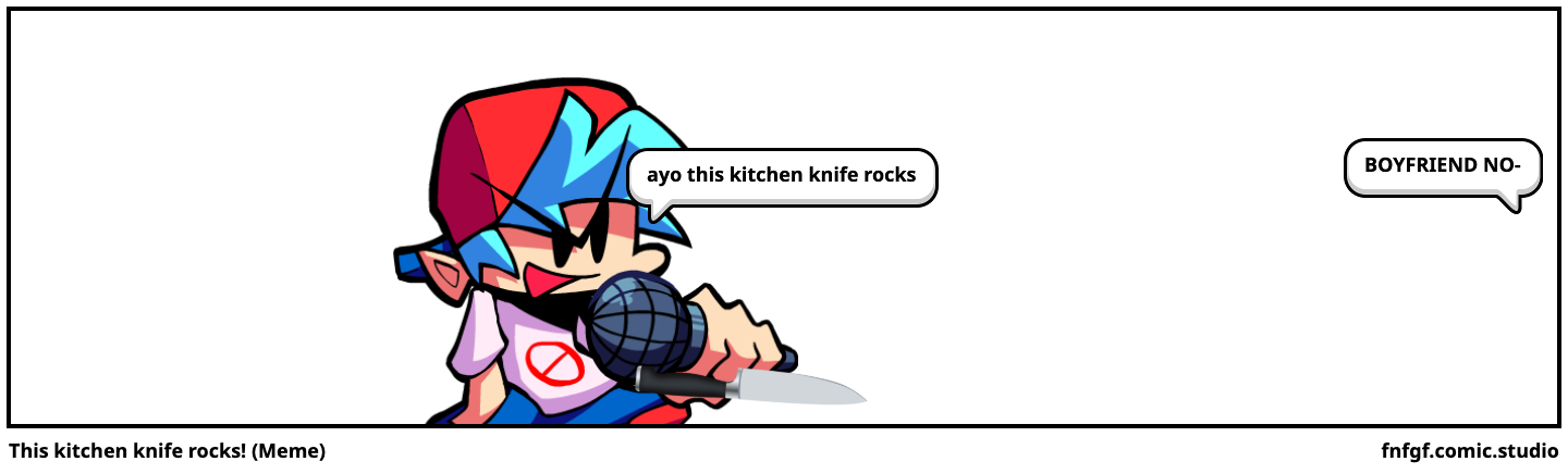 This kitchen knife rocks! (Meme)