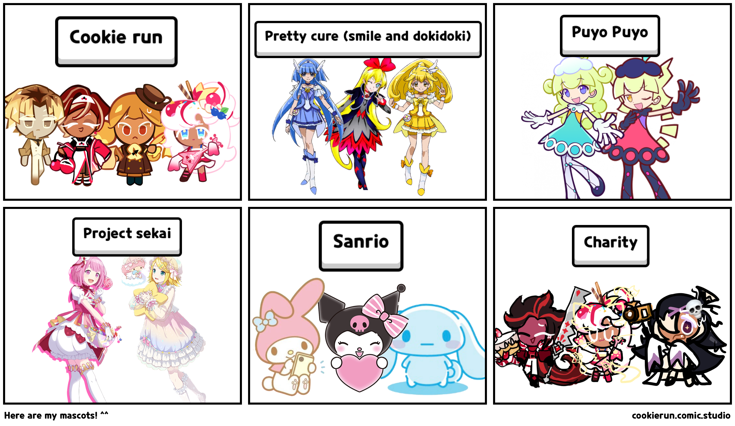 Here are my mascots! ^^