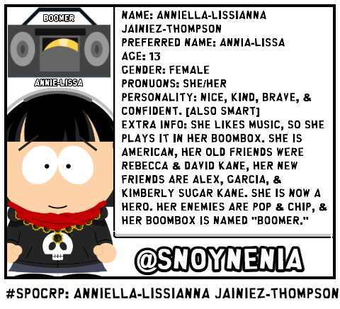 #SPOCRP: Anniella-Lissianna Jainiez-Thompson