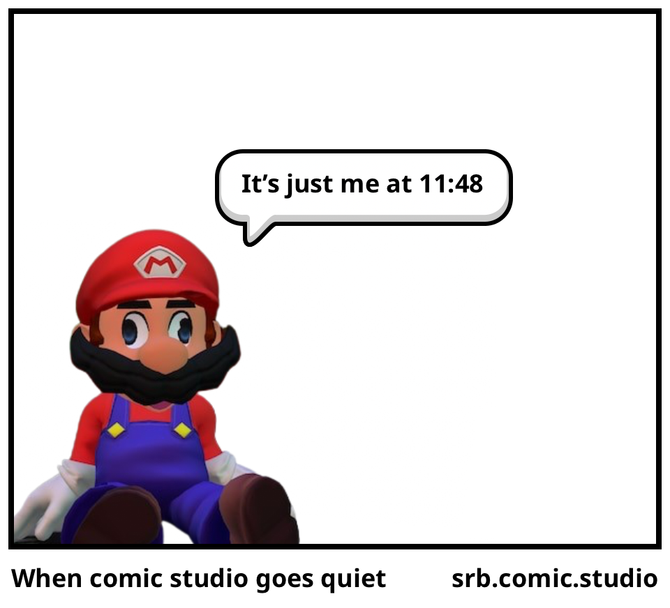When comic studio goes quiet