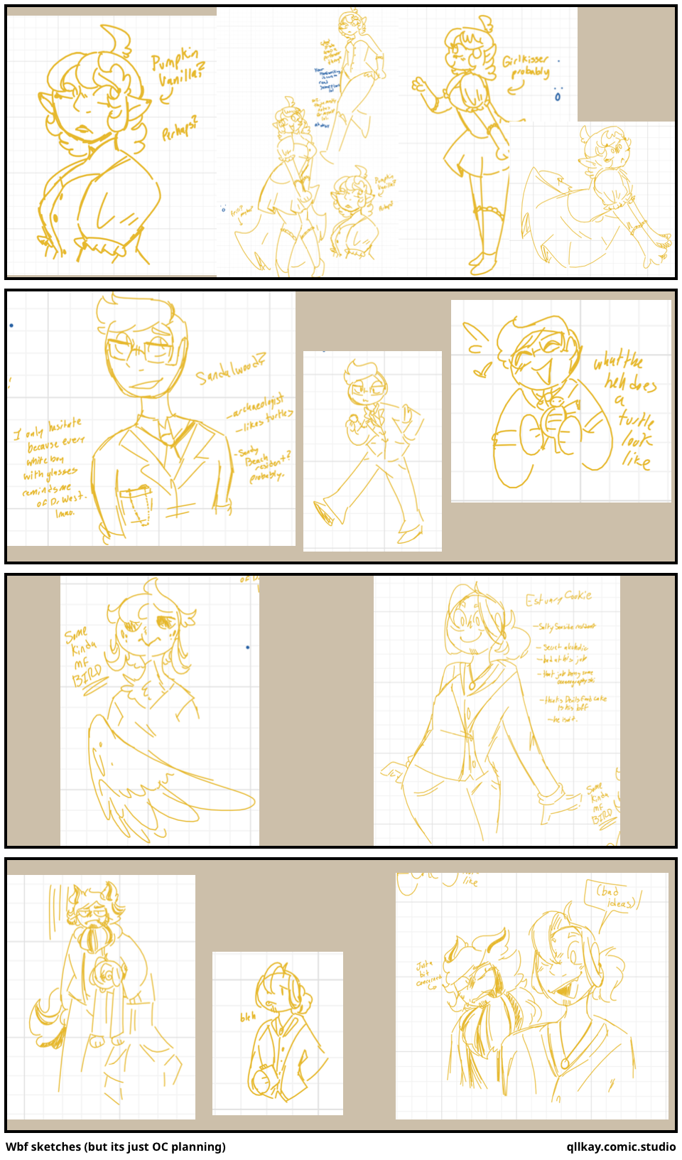 Wbf sketches (but its just OC planning)