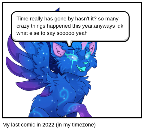 My last comic in 2022 (in my timezone)