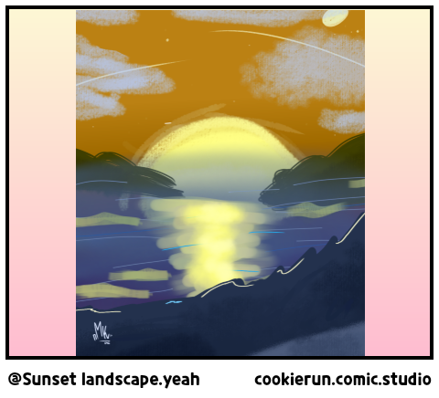 @Sunset landscape.yeah