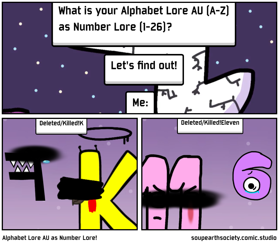 Alphabet Lore AU as Number Lore! - Comic Studio