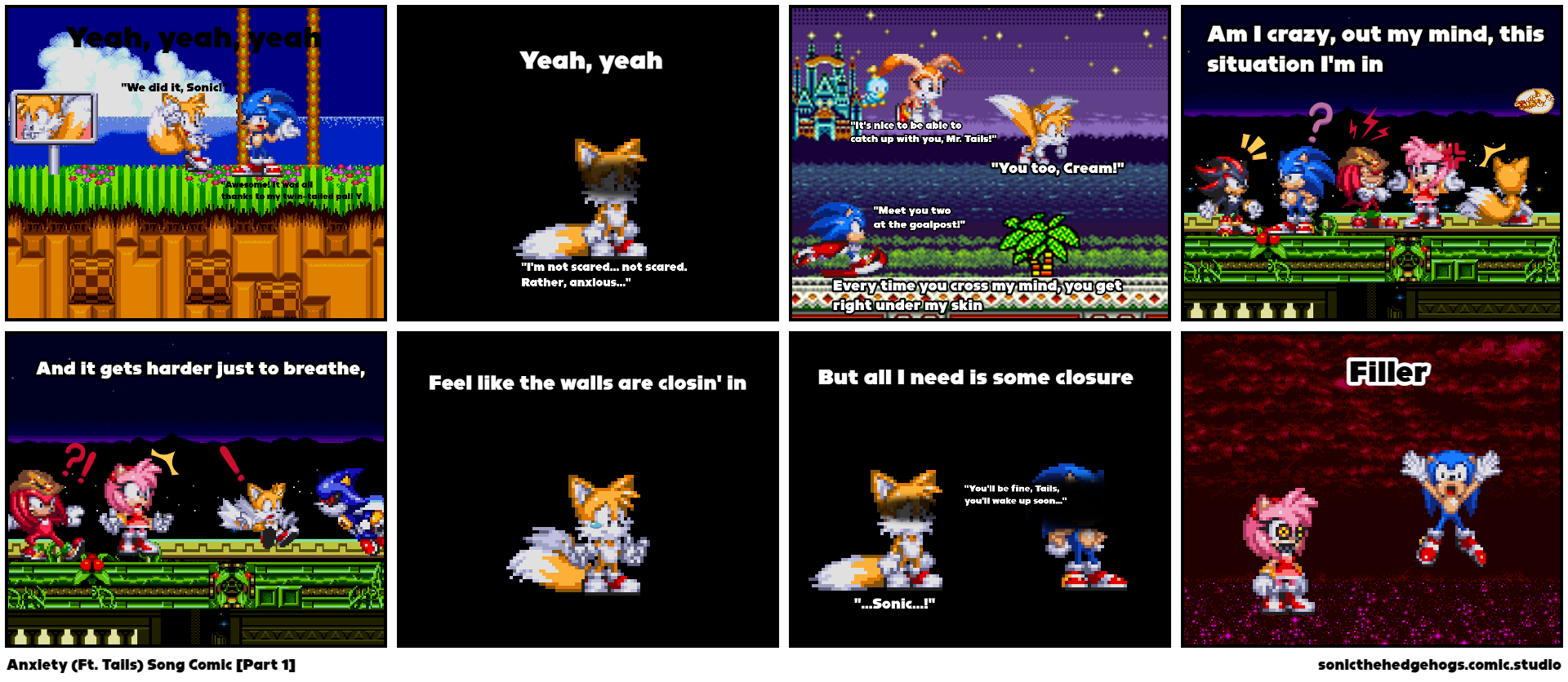 Anxiety (Ft. Tails) Song Comic [Part 1]