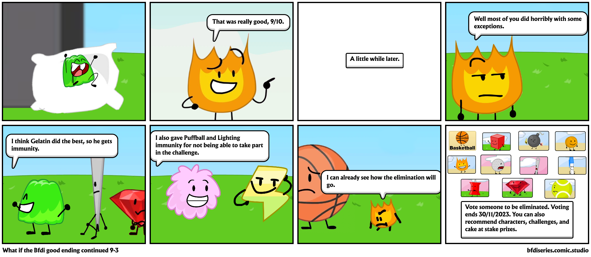 What if the Bfdi good ending continued 9-3 - Comic Studio