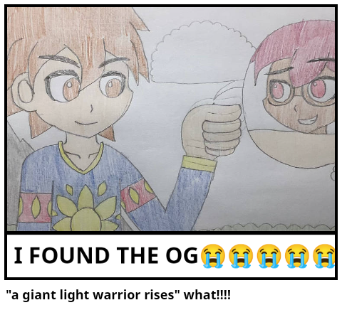 "a giant light warrior rises" what‼️‼️