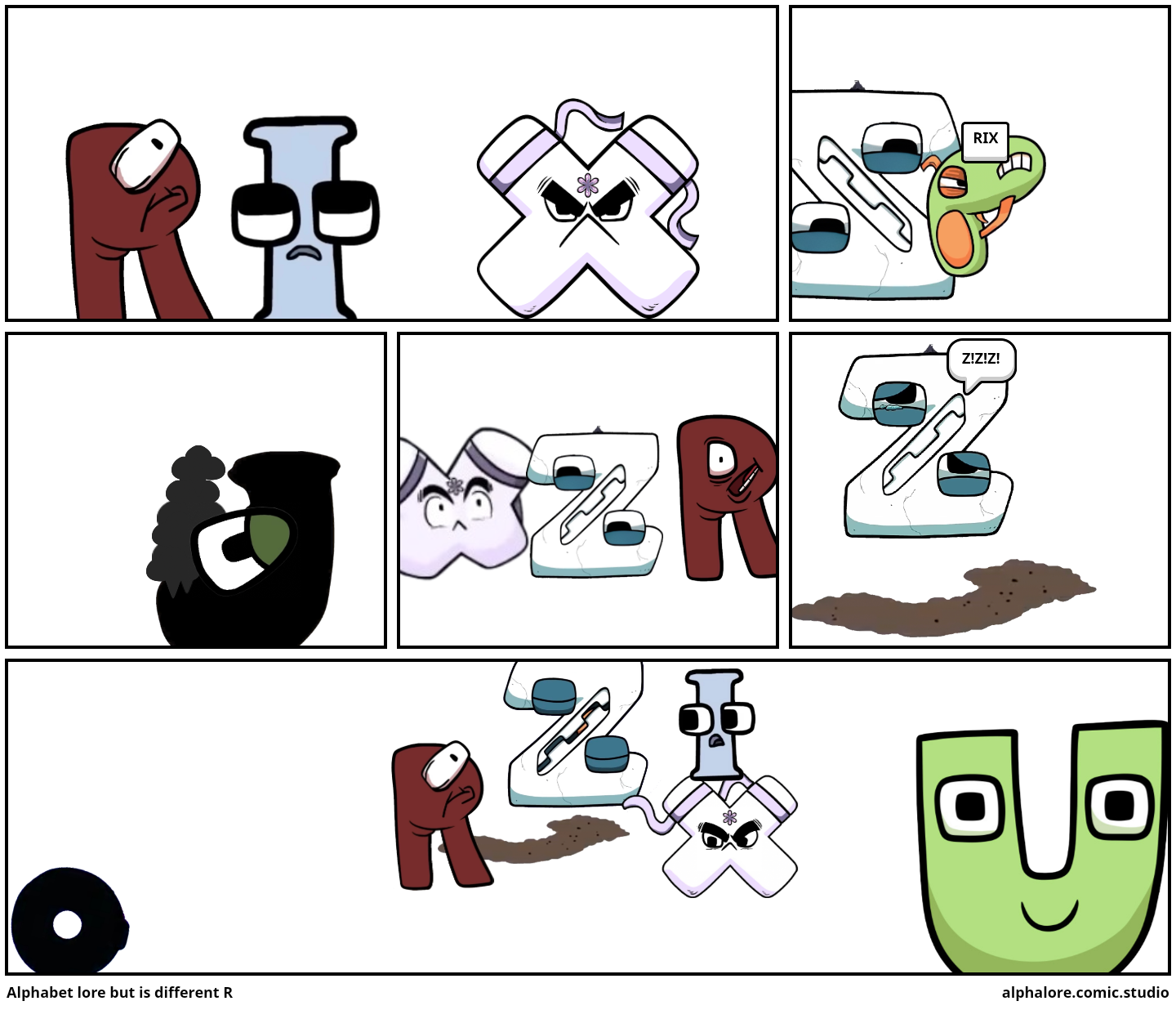 the most normal alphabet lore comic: 2 (no one is normal anymore) :  r/alphabetfriends