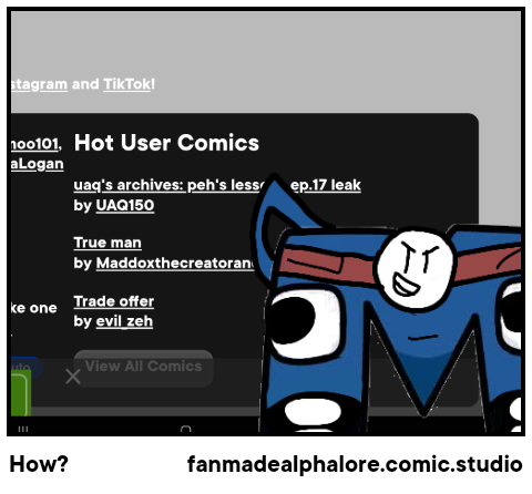 fanmadeAlphabet lore comic studio｜TikTok Search