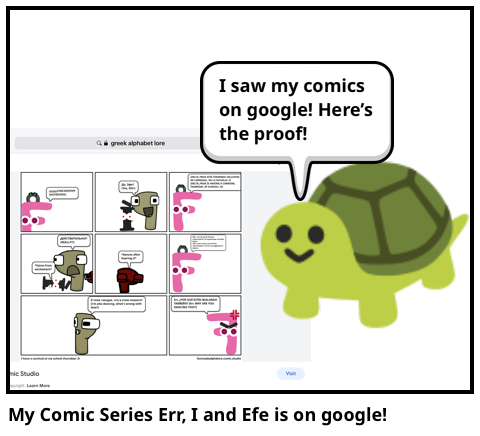 My Comic Series Err, I and Efe is on google!