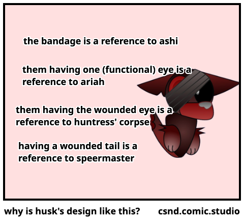 why is husk's design like this?