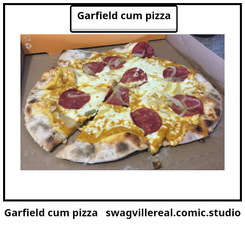 Garfield cum pizza