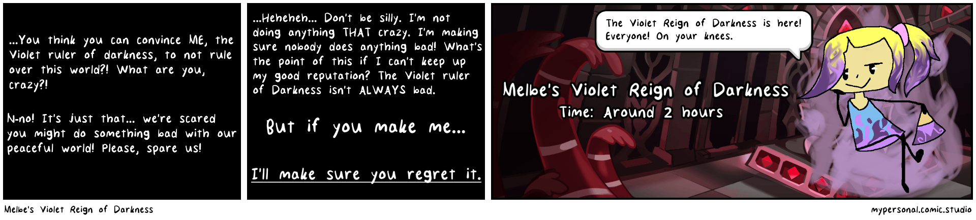 Melbe's Violet Reign of Darkness
