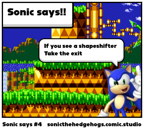 Sonic says #4