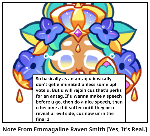 Note From Emmagaline Raven Smith [Yes, It's Real.]