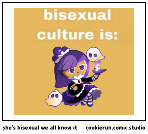 she's bisexual we all know it