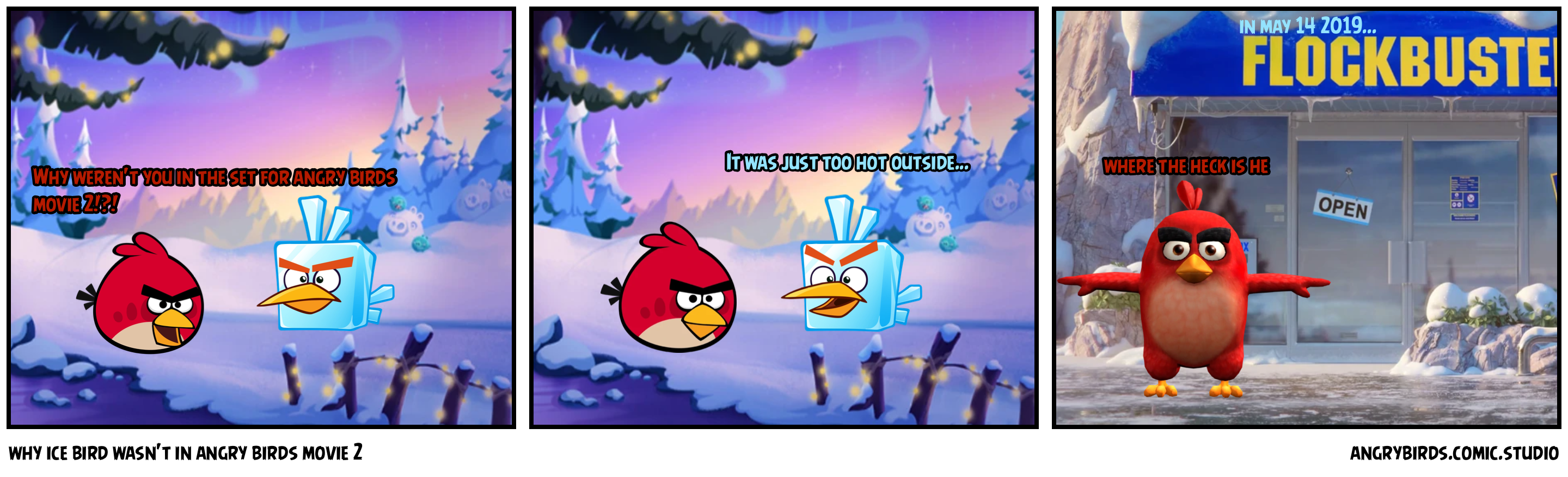 why ice bird wasn't in angry birds movie 2