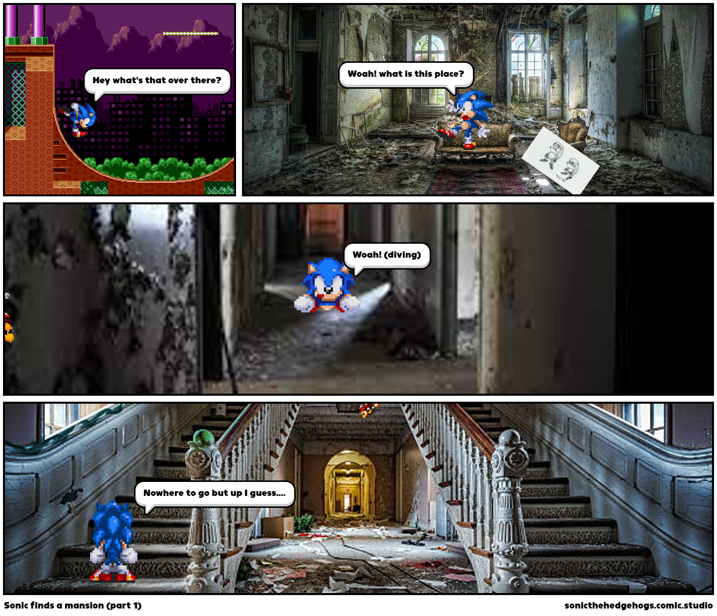 Sonic finds a mansion (part 1)