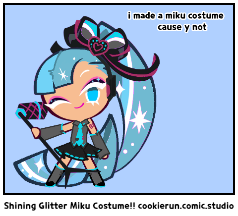 Shining Glitter Miku Costume!!