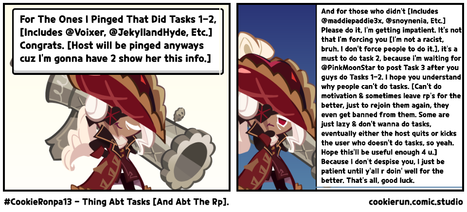#CookieRonpa13 - Thing Abt Tasks [And Abt The Rp].