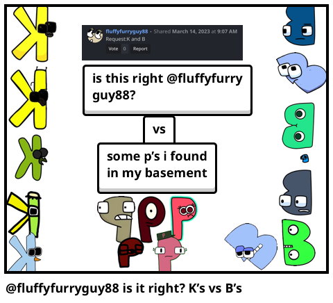@fluffyfurryguy88 is it right? K’s vs B’s