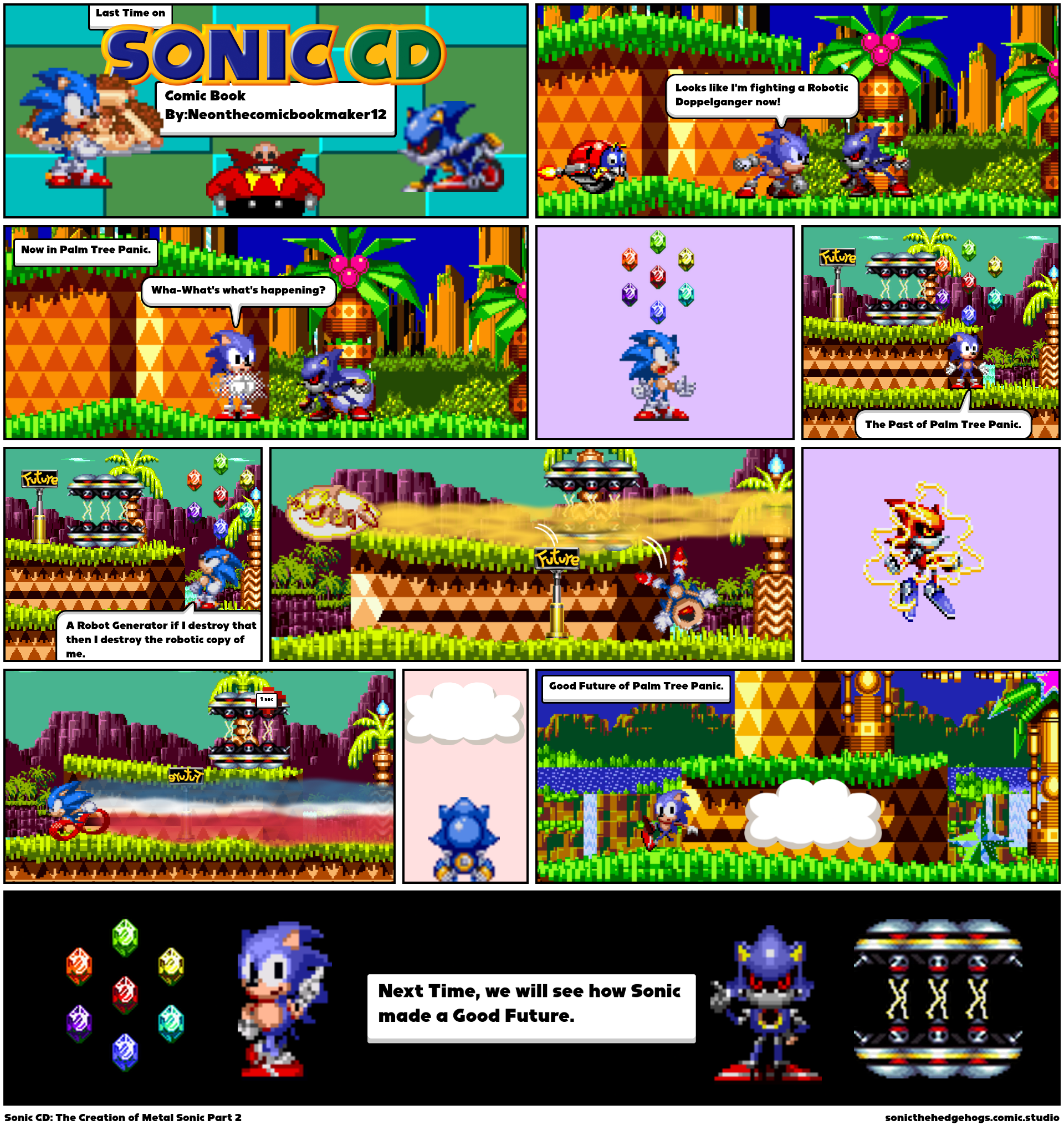 Sonic CD: The Creation of Metal Sonic Part 2 - Comic Studio