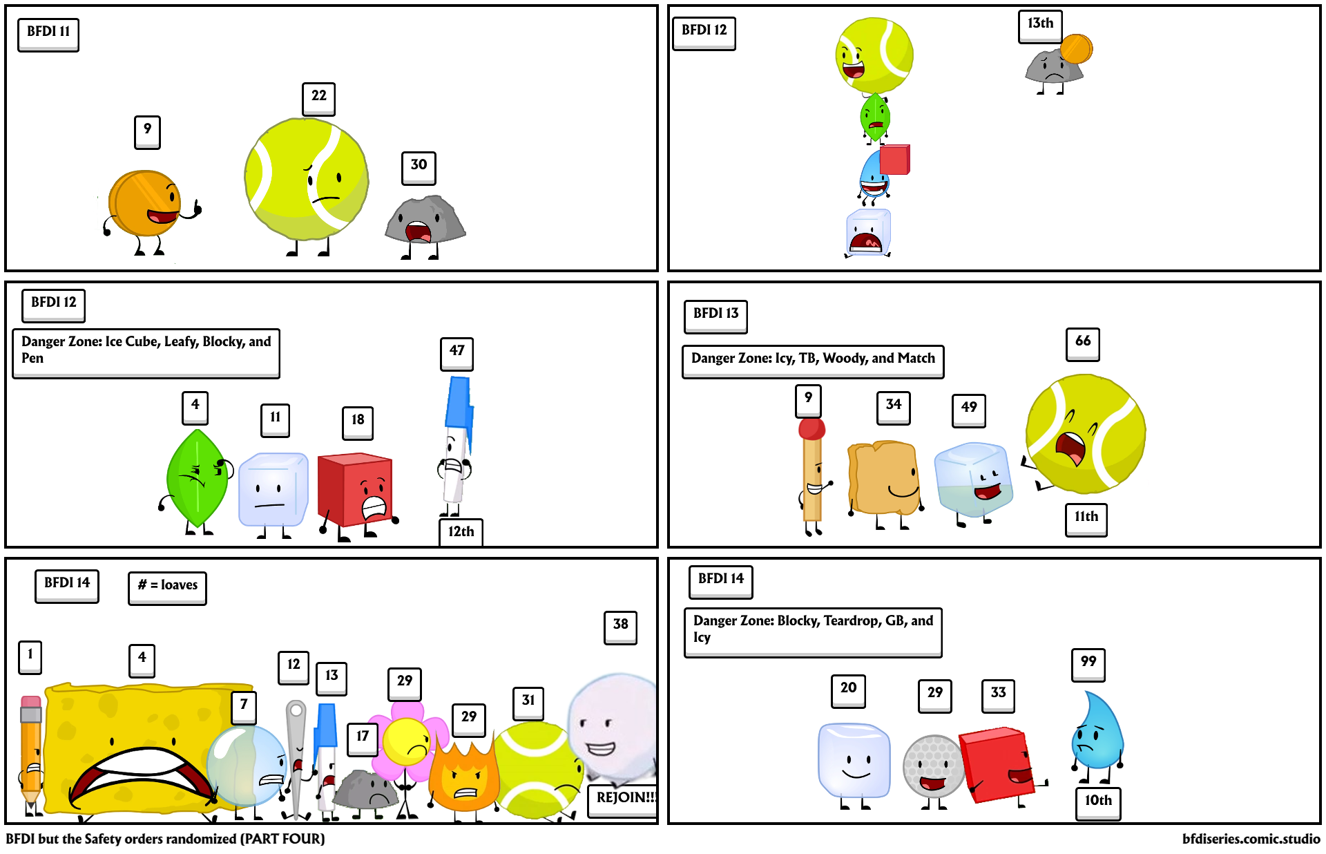 BFDI but the Safety orders randomized (PART FOUR)