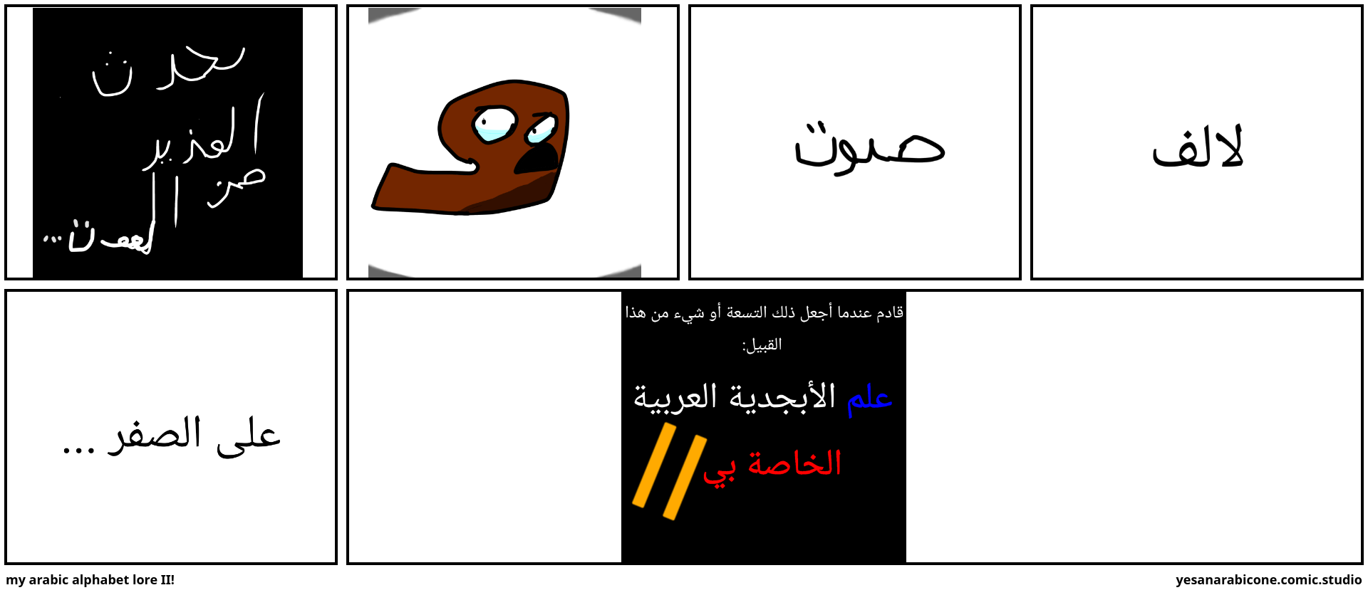 my arabic alphabet lore II!