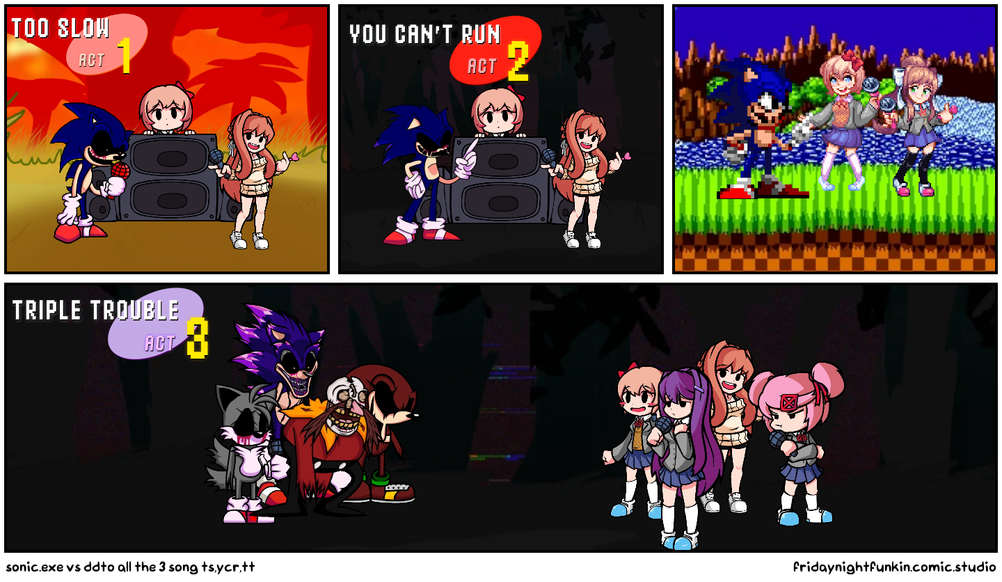 YOU CAN'T RUN Sonic.exe VS Fleetway Sonic