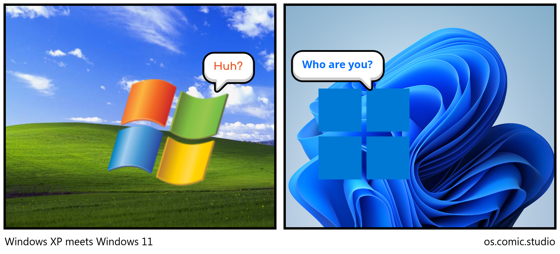 Windows XP meets Windows 11