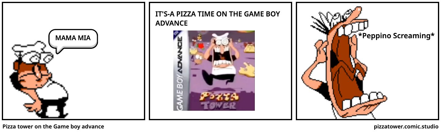 Pizza tower on the Game boy advance