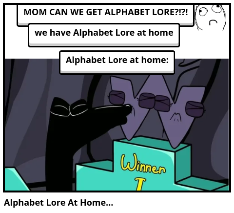 Alphabet Lore At Home...