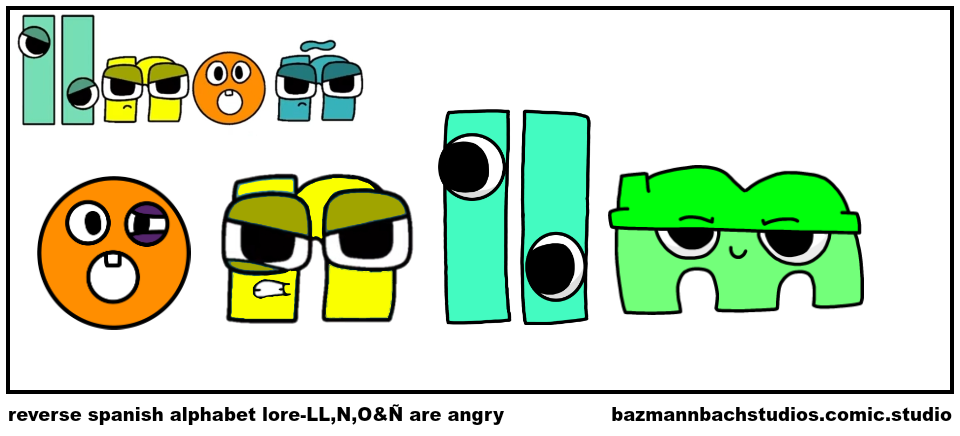 reverse spanish alphabet lore-LL,N,O&Ñ are angry - Comic Studio