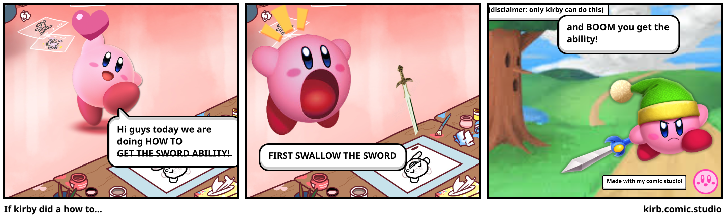 If kirby did a how to...