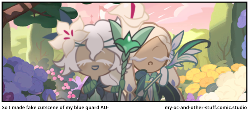 So I made fake cutscene of my blue guard AU-      