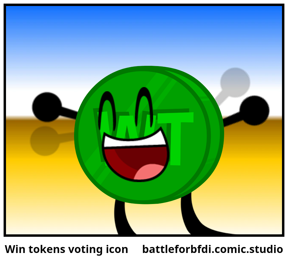 Win tokens voting icon