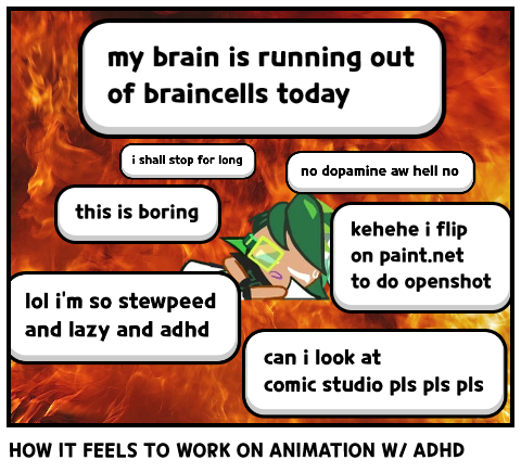 HOW IT FEELS TO WORK ON ANIMATION W/ ADHD