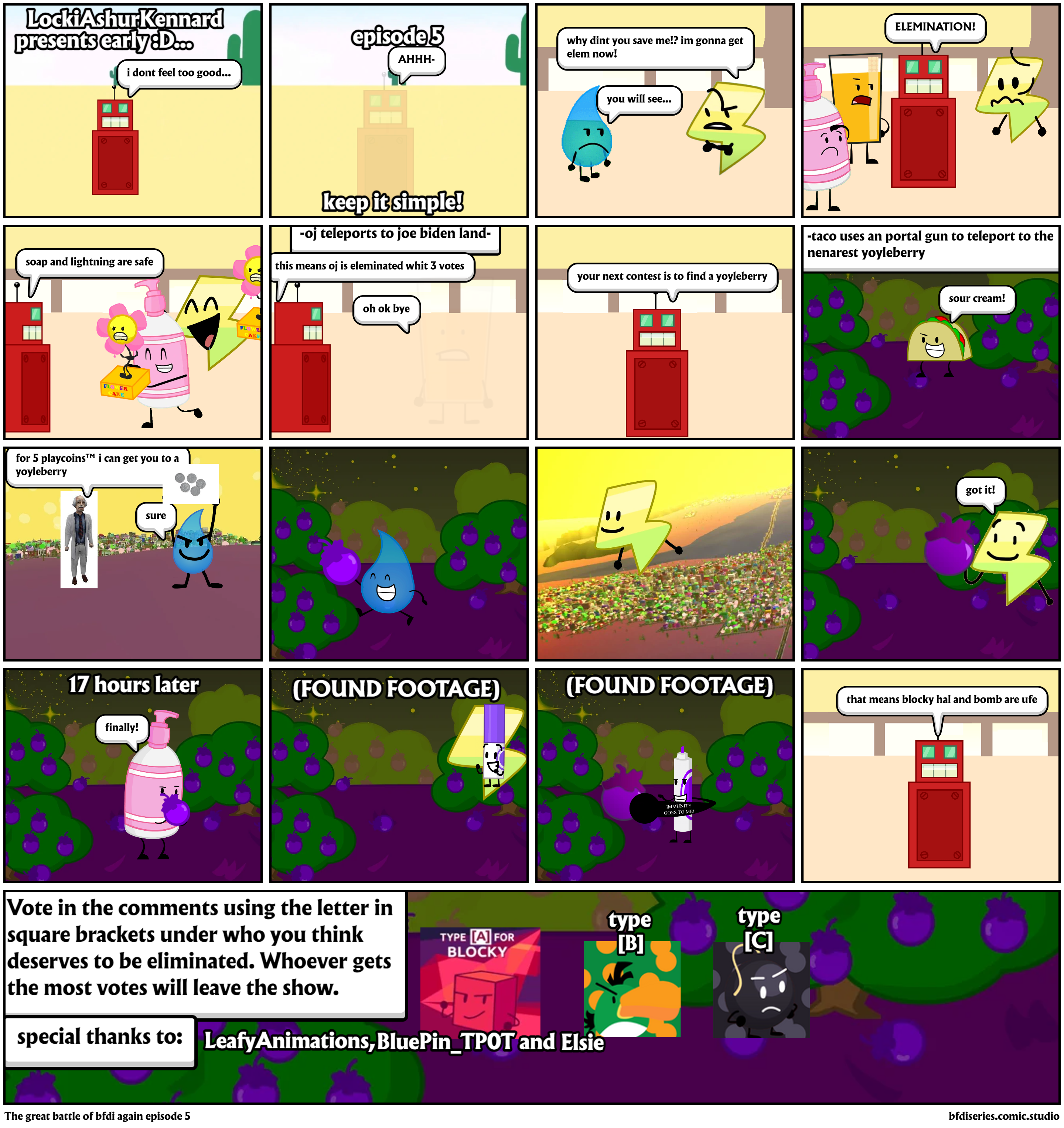 The great battle of bfdi again episode 5