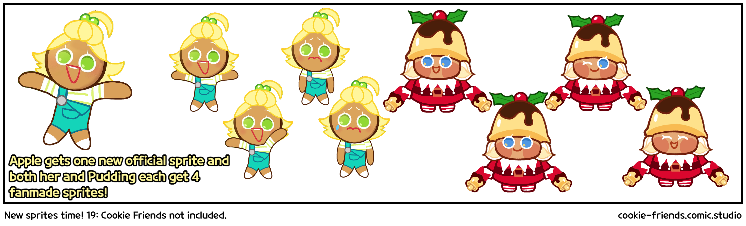 New sprites time! 19: Cookie Friends not included.