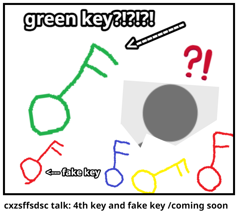 cxzsffsdsc talk: 4th key and fake key /coming soon