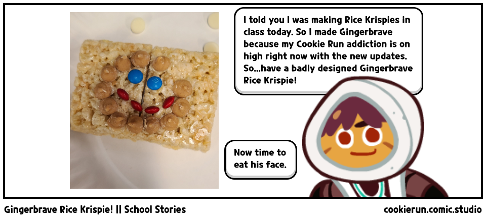 Gingerbrave Rice Krispie! || School Stories