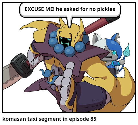 komasan taxi segment in episode 85