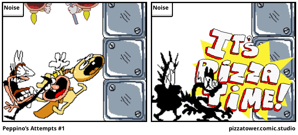 pizza tower Peppino VS The Noise (free to use) - Comic Studio