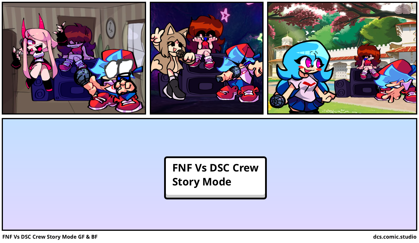 FNF Vs DSC Crew Story Mode GF & BF 
