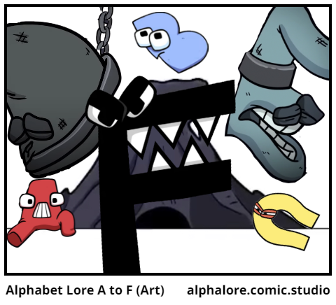 Alphabet Lore A to F (Art)