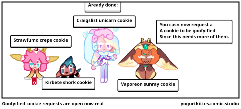 Goofyified cookie requests are open now real