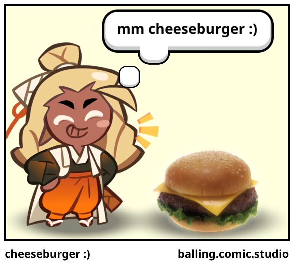 cheeseburger :)