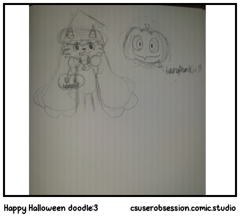 Happy Halloween doodle:3