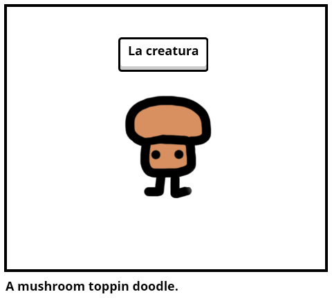A mushroom toppin doodle.