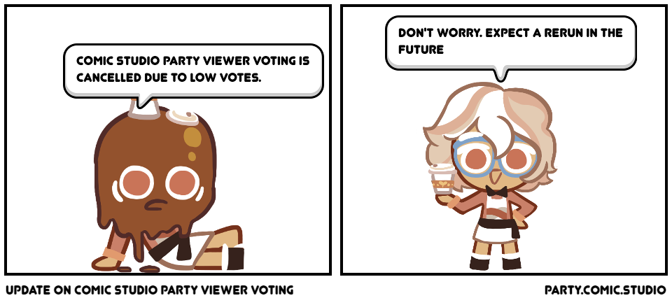 Update on Comic studio Party Viewer Voting